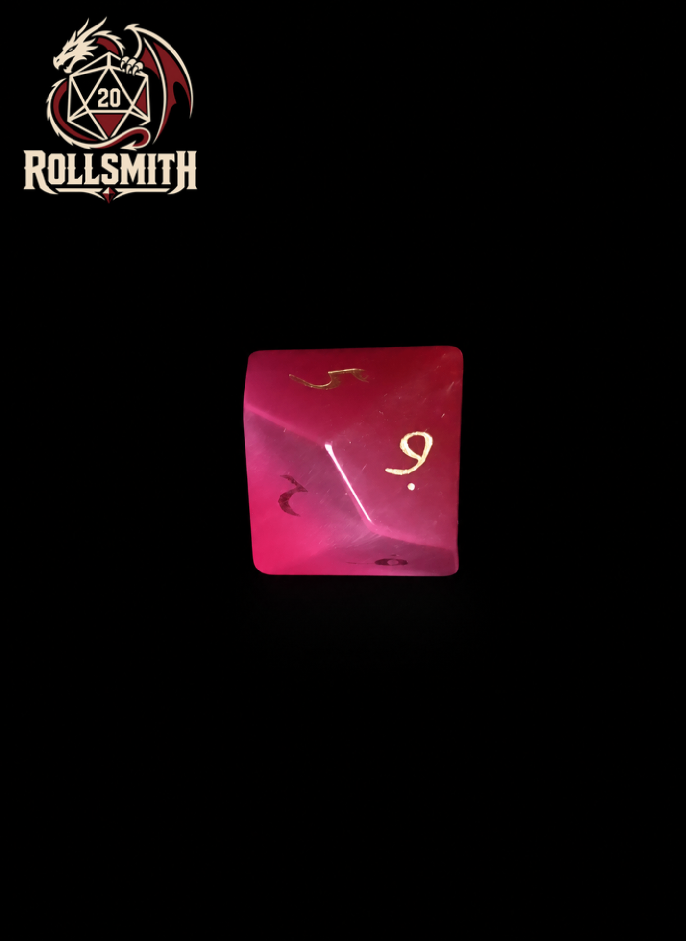 Oath of the Rose Sanctum|Pink Cat’s Eye DnD Dice Set