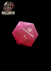 Oath of the Rose Sanctum｜Pink Cat’s Eye DnD Dice Set