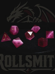 Oath of the Rose Sanctum｜Pink Cat’s Eye DnD Dice Set